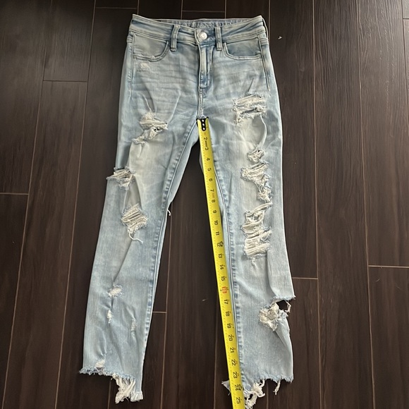 AMERICAN EAGLE vintage high-rise Skinny Jeans Light-Wash (NEXT-LEVEL STRETCH) - Picture 2 of 7